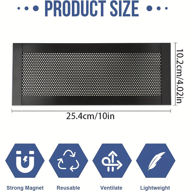 Copertura magnetica per presa d'aria Copertura in rete di PVC per presa d'aria per soffitto a parete di casa