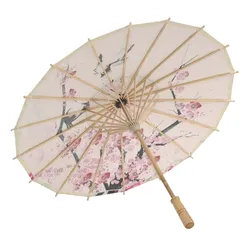 Silk Cloth Umbrella Chinese Ancient Dance Umbrella Decorative Umbrella Chinese Style Oil Paper Classical Style Umbrella