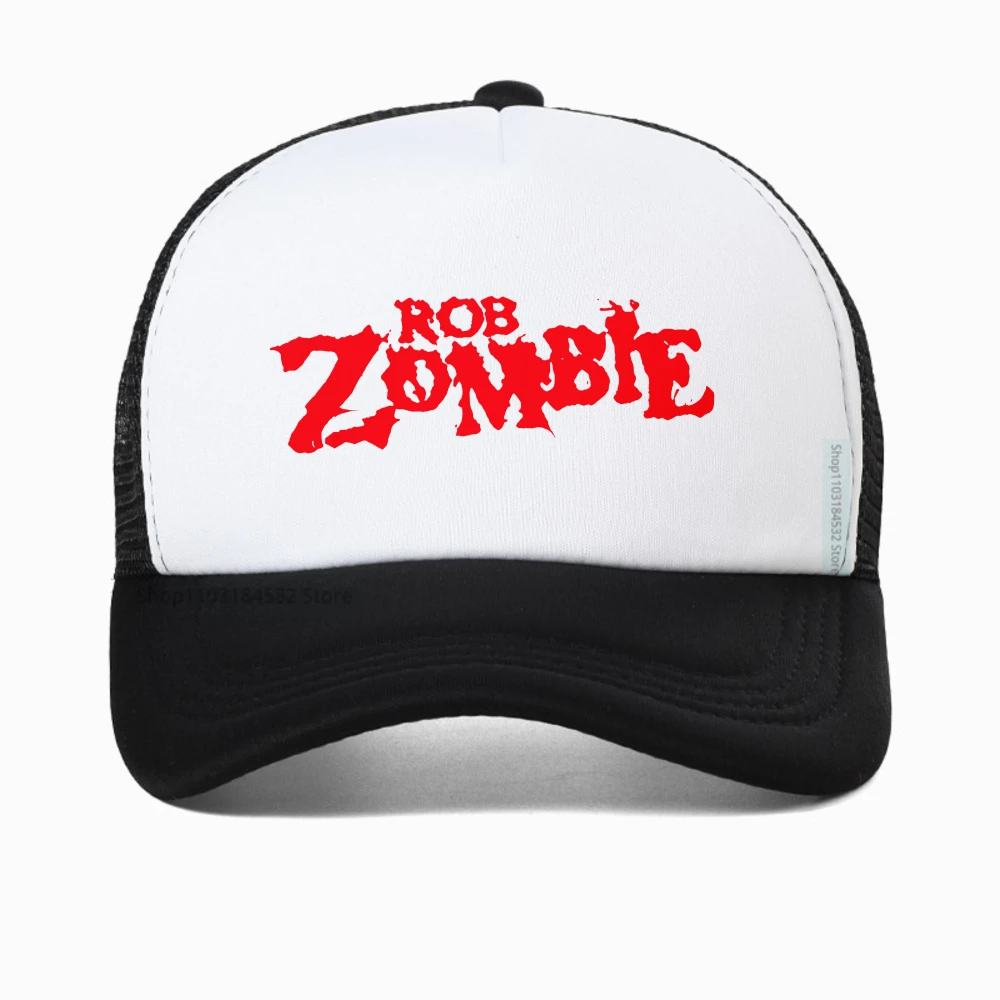 

Rob Zombie Printed Caps for Men Women Trucker Hat outdoor casual sport Adjustable mesh Baseball Cap Breathable snapback hats