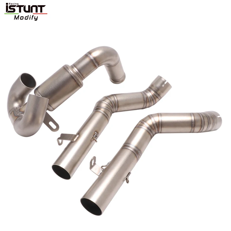 Motorcycle Exhaust Escape Moto System For Duke 125 250 390 KTM390 RC390 RC250 2017-2020 Mid Link Pipe High Position With Muffler