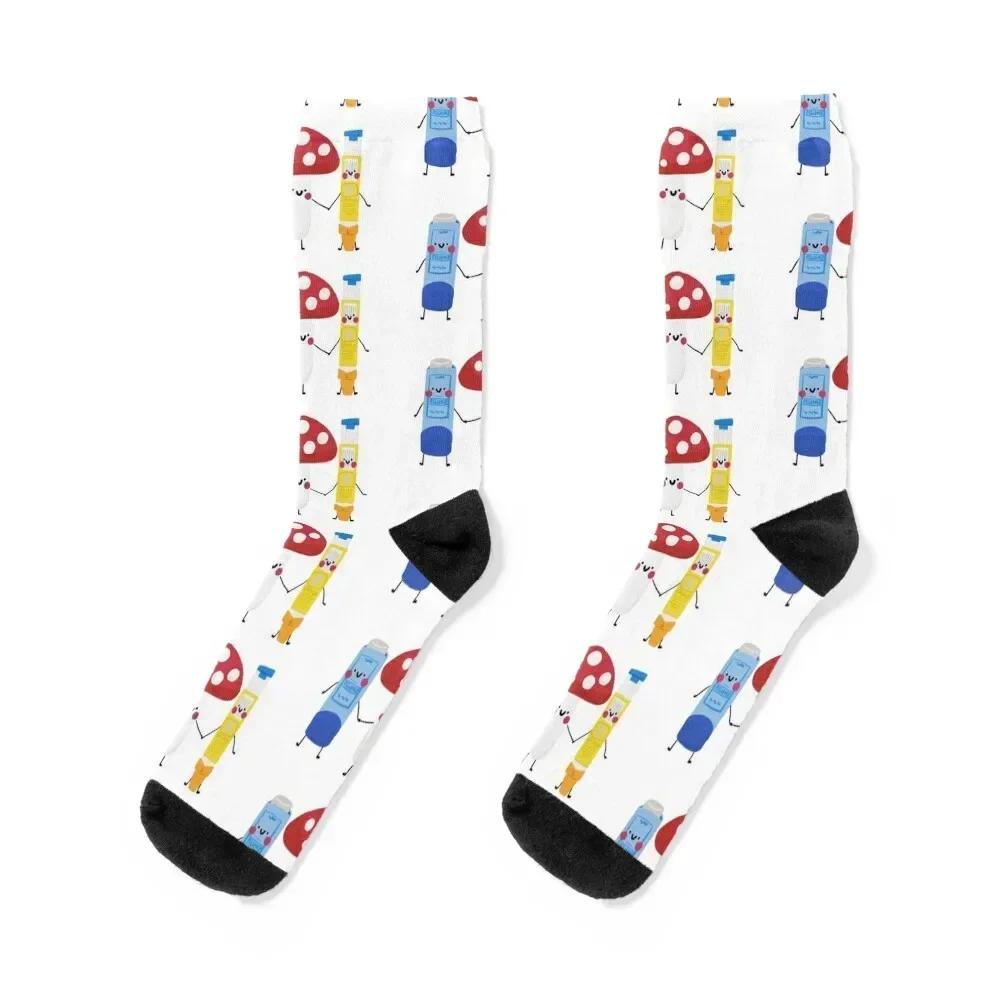 

Allergy And Asthma Awareness Socks designer brand sport cute winter gifts Men Socks Women's
