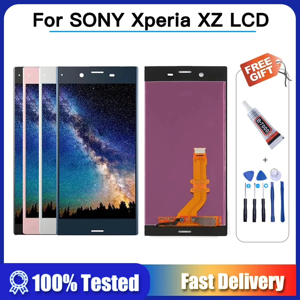 

5.2" Original For SONY Xperia XZ LCD Display Touch Screen Digitizer For SONY XZ F8331 F8332 SO-01J SOV34 601SO Screen with Frame