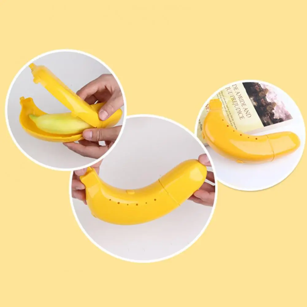 Storage Case Banana Storage Box Bpa-free Banana Keeper Storage Box for Outdoor Travel Reusable Fruit Protector for On-the-go