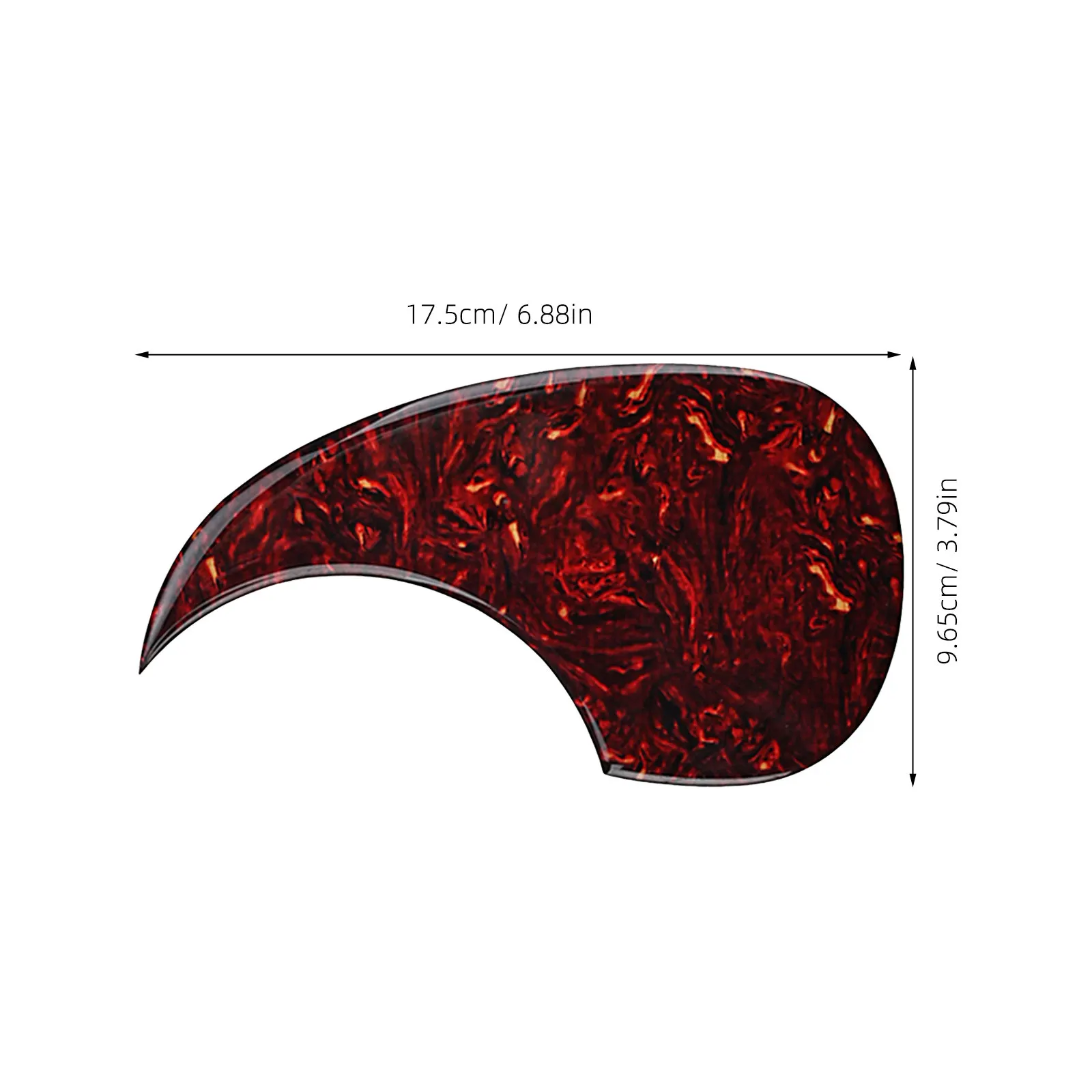 Acoustic Guitar Pickguard Electric Guitar Pickguard Self-Adhesive PVC Protective Sticker Anti-Scratch Decorative Guard Plate