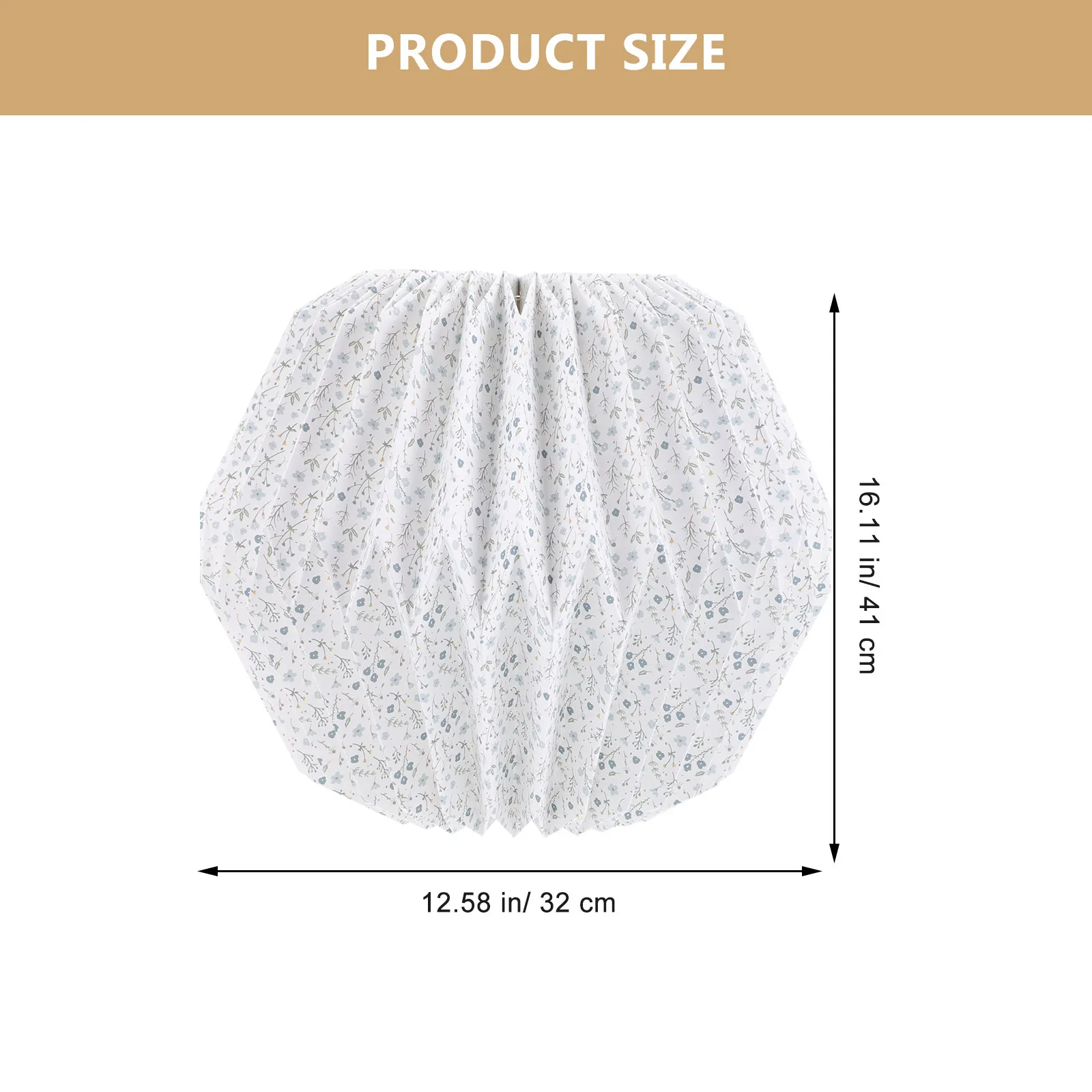 Small E27 Socket Folding Lampshade Ceiling Light Shade Vintage Paper Lampshade for Home Living Room Store Restaurant