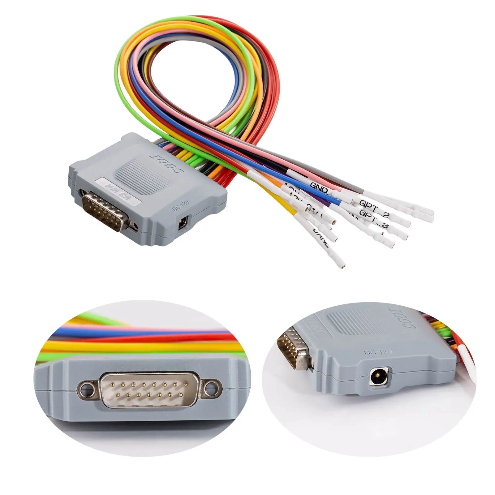 New CGDI CG Super DB15 Harness Adapter 16 PIN Jumper Cable For FC200 with New 12V Control and GPT-4 For ECU Reading Writing