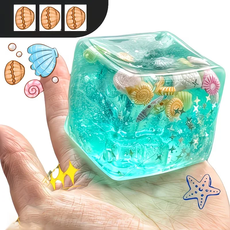 Ein neues 3D-Cartoon-Stressabbau-Spielzeug, realistisches Würfel-3D-Quetschspielzeug, endloses Quetschspielzeug, lustiges Weihnachtsgeschenk, Geschenk für Enkel und Enkelinnen, Geburtstagsgeschenk,