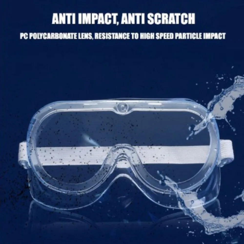 Einfachheit PVC Klare Schutzbrille Transparente Anti-Spritz-Augenschutzbrille Schutzbrille