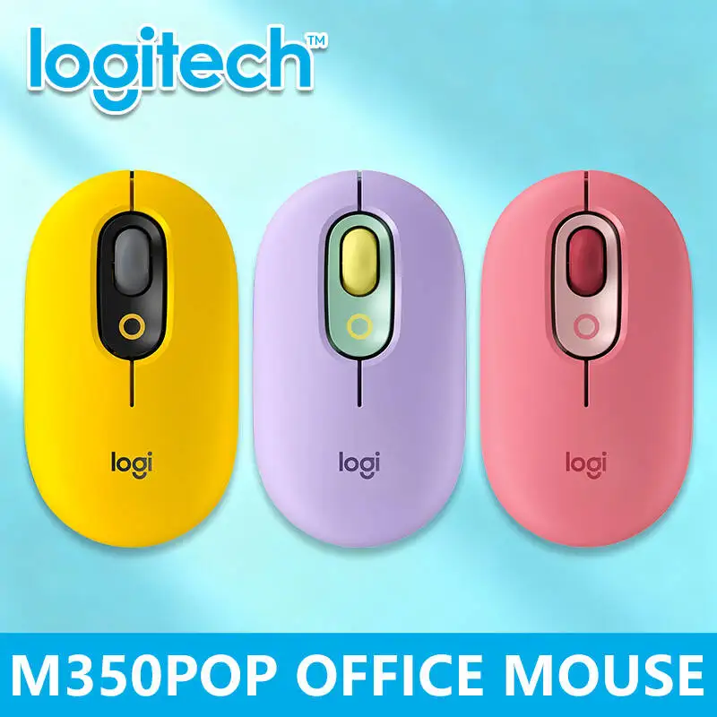 

Беспроводная Bluetooth-мышь Logitech M350 серии POP для iPad, планшетов и ноутбуков