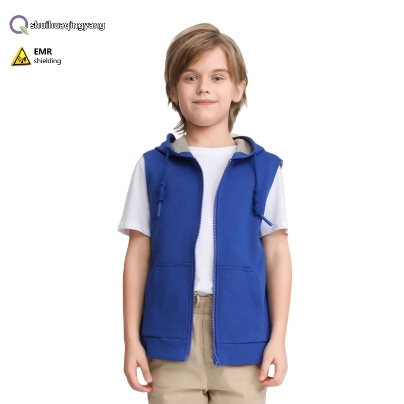 Electromagnetic Radiation Protection Silver Fiber Children\'s Vest 5G Base Station EMF Shielding Boy and girl Universal Vest