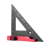 Carpenter Square Tool with Stop 90 Degree Precision Woodworking Machinist Measuring Square Making Gauge Triangle Square Ruler