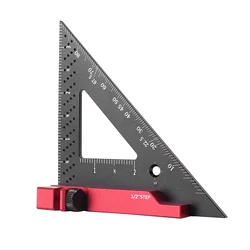 Carpenter Square Tool with Stop 90 Degree Precision Woodworking Machinist Measuring Square Making Gauge Triangle Square Ruler