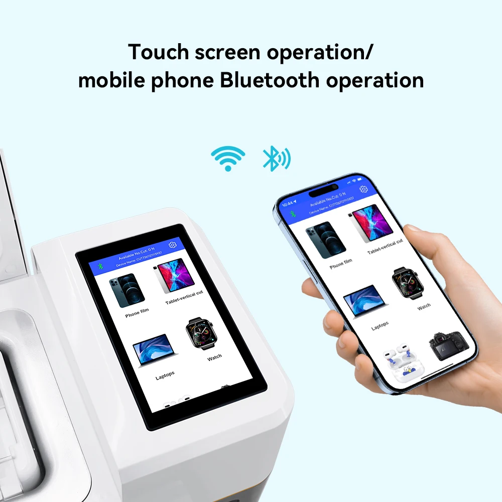 One Click Installation Unlimited Cutting And Laminating Machine For Phone And Tablet Automatic Screen Protector Applying Machine