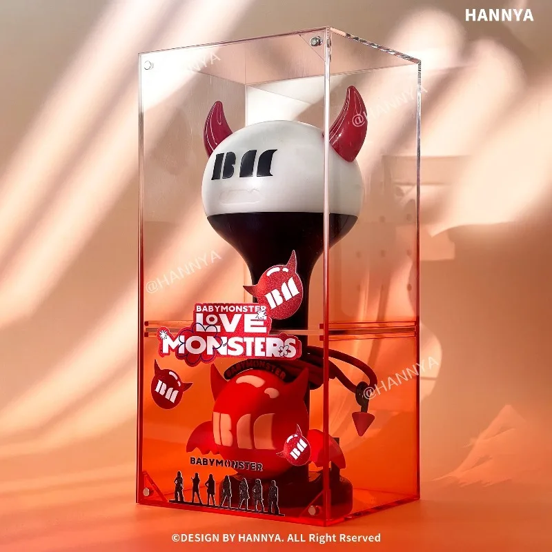 

Горячая распродажа: Специальный футляр для хранения лайтстика BABYMONSTER, подставка, аксессуары, пылезащитный и портативный, подарок для фанатов на концерт