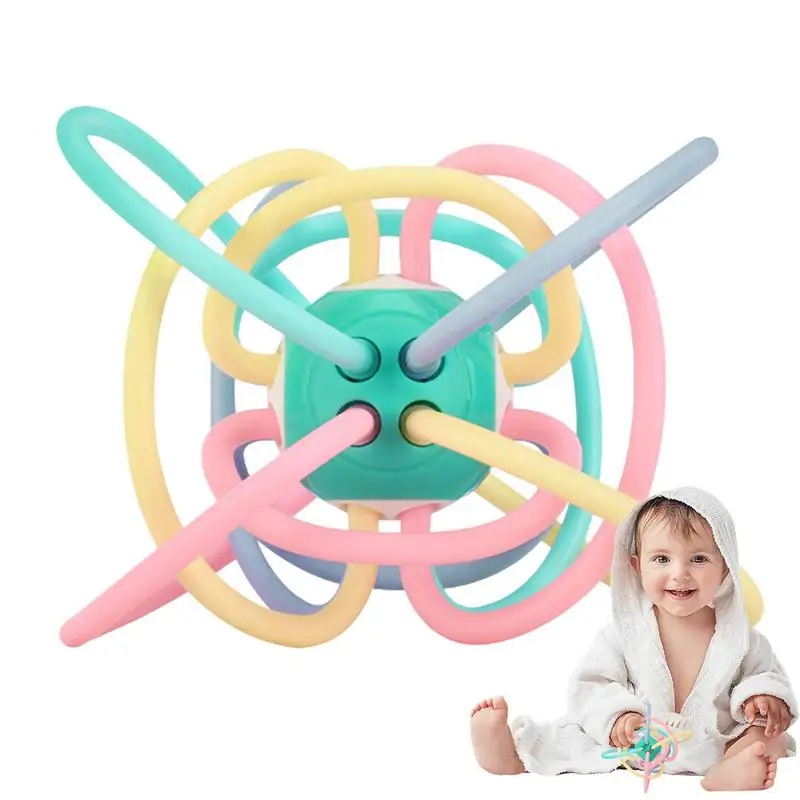 Baby Manhattan Ball Sensory Teething Toy For Baby Toddler Sensory Teething Rattle For Intellectual And Cognitive Developments