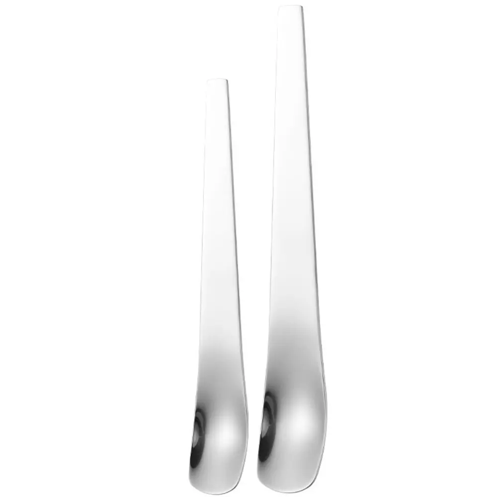 Stainless Steel Dessert Spoon Thickened Handle Long Handle Yogurt Spoon Multi-Functional Mixing Seasoning Ice Cream Spoon