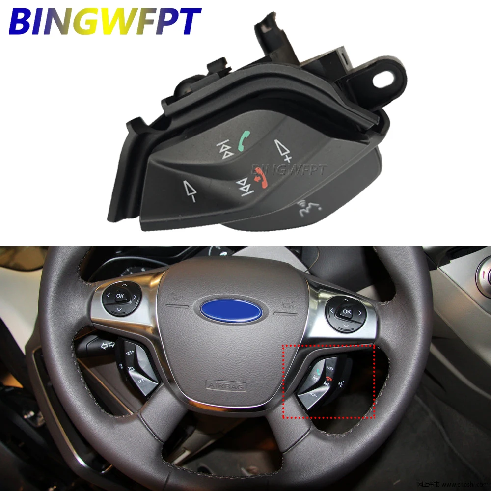 

Высококачественная многофункциональная кнопка на руле для Ford Focus 3 2012-2014 для Kuga 2012 2013 2014 2015 с подсветкой