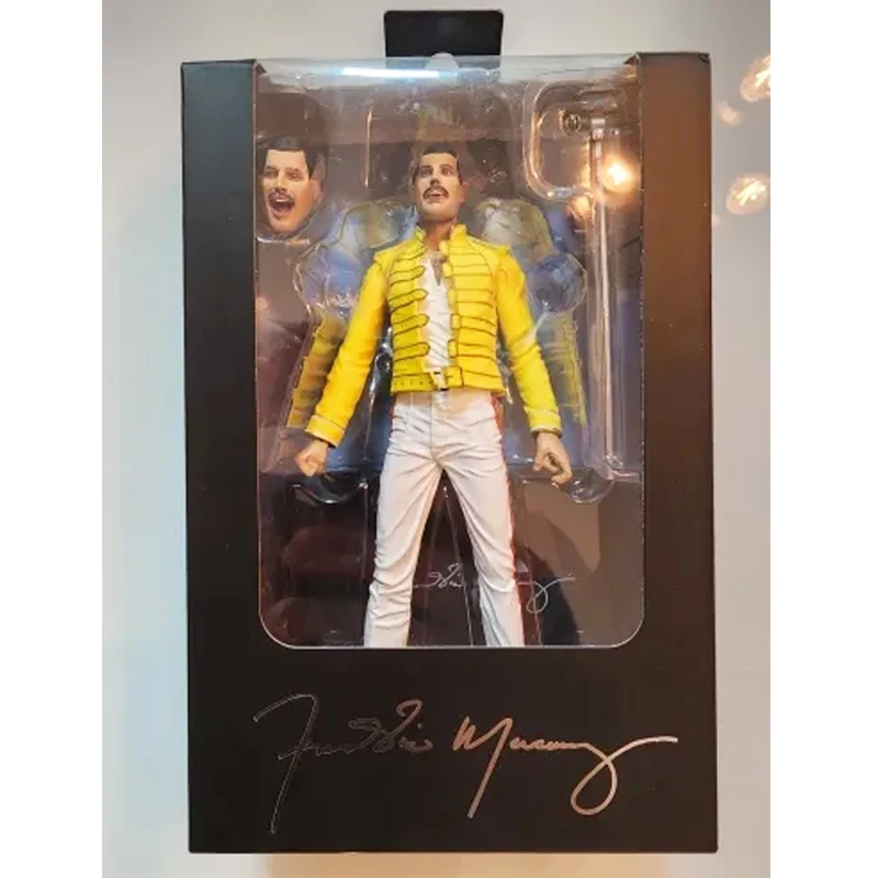 Queen Freddie Mercury Action Figure Live At Wembley Stadium Figurnies Cartoon Model Gifts Birthday Gift Model Toy