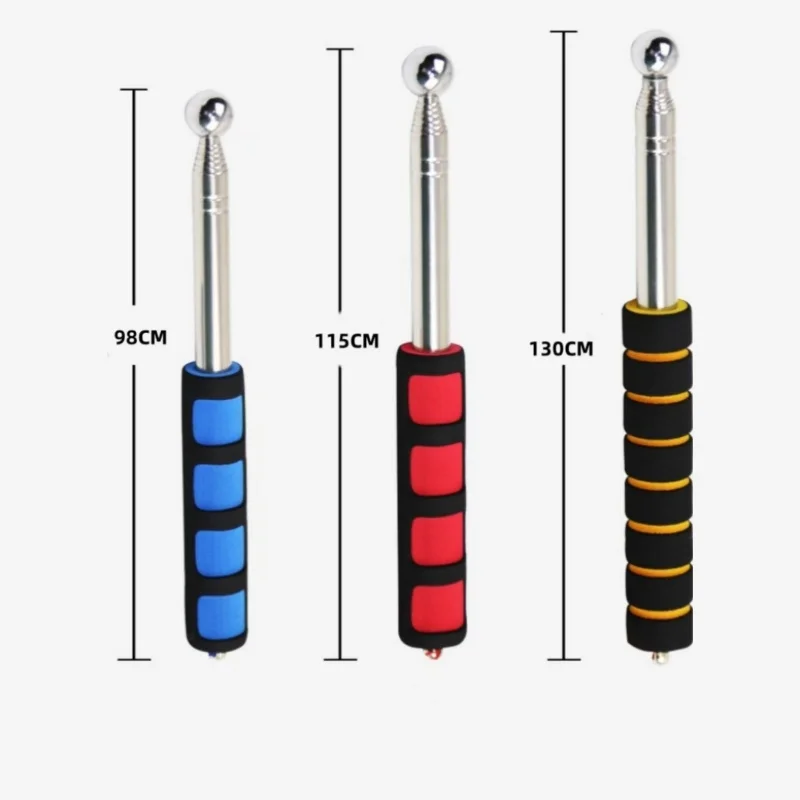 1M~1.3M Hollow Drum Hammer House Inspection Tool Hollow Drum Hammer Stainless Steel Telescopic Drum Hammer Detection Tile