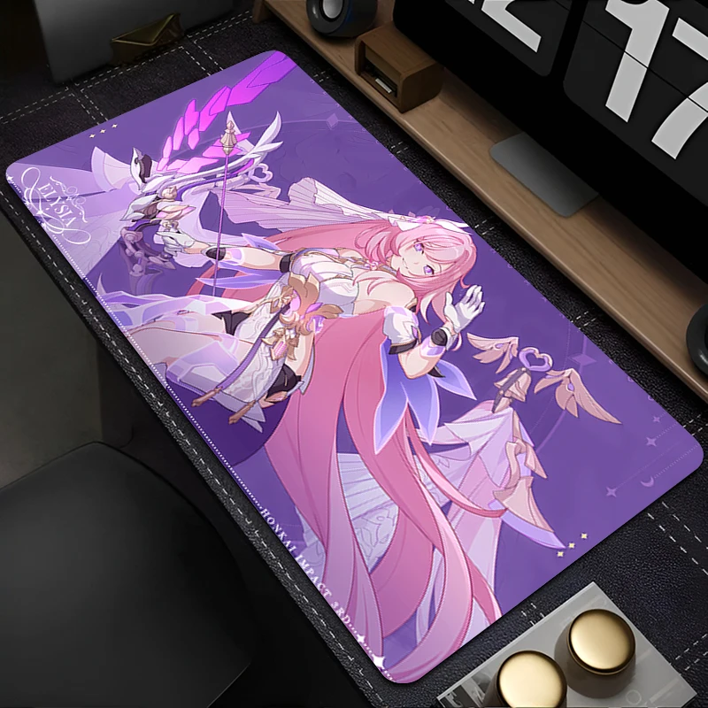 Podkładka pod mysz do laptopa Anime Akcesoria biurowe H-honkai Impact 3 Podkładka pod klawiaturę Gumowa podkładka pod kubek Miękka podkładka pod mysz Duża podkładka na biurko