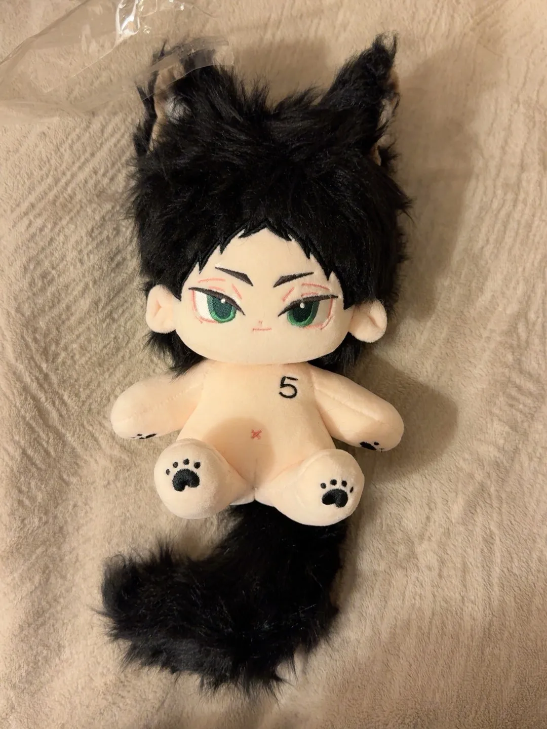 ¡Anime Haikyuu! !、Kotaro Bokuto Cosplay muñeco de peluche suave vestido de cuerpo juguetes de peluche de algodón figuras regalo 20cm