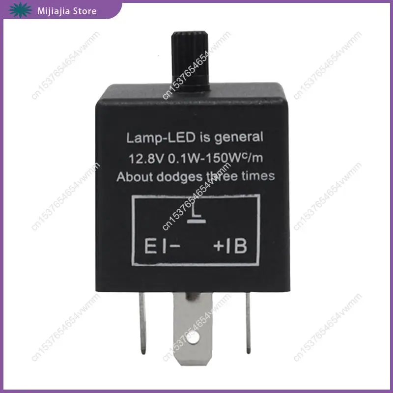 1 قطعة العالمي 12 فولت 3 دبوس CF14 دراجة نارية LED المتعري الوامض التتابع الأسود السيارات بدوره مصباح إشارة التتابع دراجة نارية التبديل S