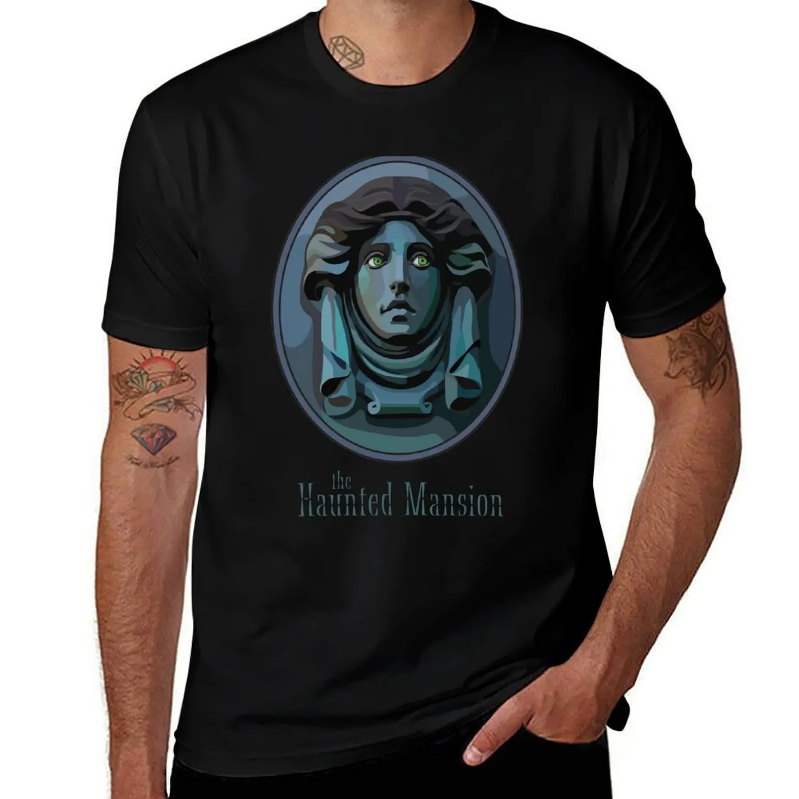 

t t graphic shirt Haunted Leota man T-Shirt mens t shirts graphic shirts for men man Mansion Design Ride