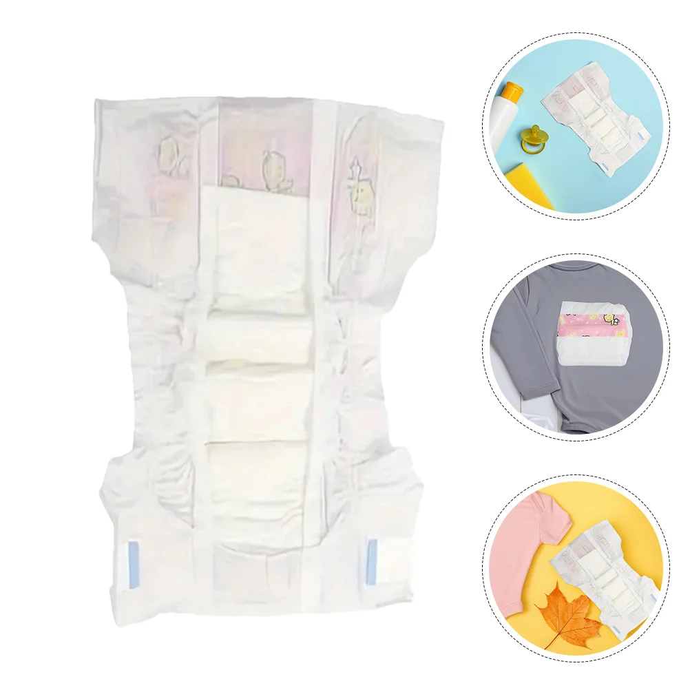 

12 Pcs Dressing Diaper Babydoll Accessories for Toddlers Toy Diapers Pvc Dolls House