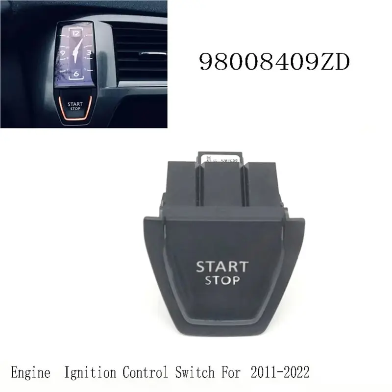 BB Engine Start Stop Push Switch Button 98008409ZD For Citroen DS5 2011-2022 Ignition Control Switch
