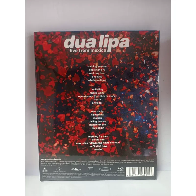 Blu-ray Disc Dua Lipa 2026 Concert Live Performance in Mexico Official Release