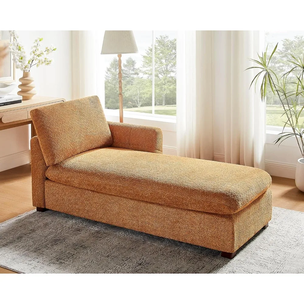 

Негабаритное кресло-шезлонг 70,47 дюйма для дома, современный мягкий диван-кровать с толстой подушкой и левым подлокотником, Boucle Fab