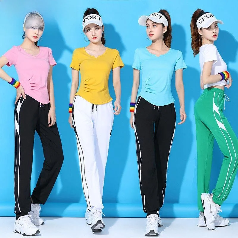 

New ort Sve Fitn Performance Suit Women's Square Dance Costume ort Sve Cotton Blend Stage Performance Wear