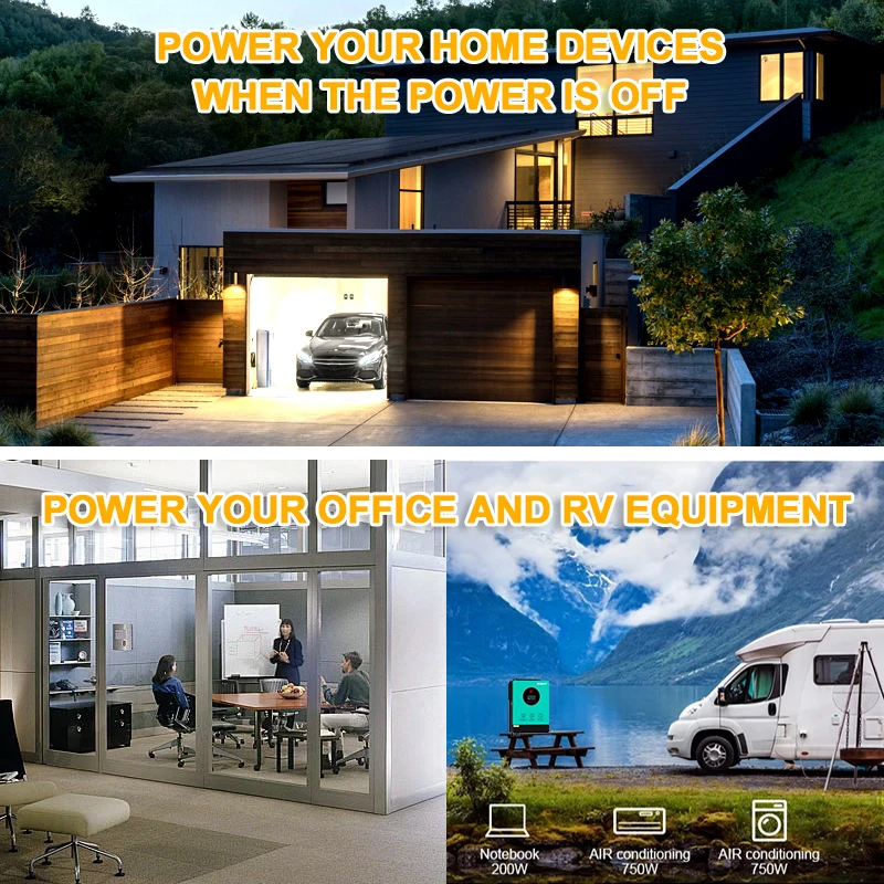 

Инвертор мощностью 10,2 кВт, солнечная гибрида, чистая синусоида, встроенный максимальный зарядный ток 160 А, mppt, двойной MPPT, эффективное использование солнечной энергии