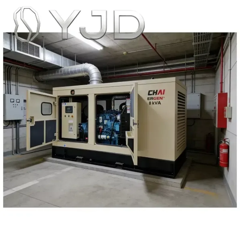 YJD Four Cylinder 20kw 30kw 40kw Water Cooled Open Frame Silent Diesel Generators Set with Remote Control and ATS 50/60Hz Low