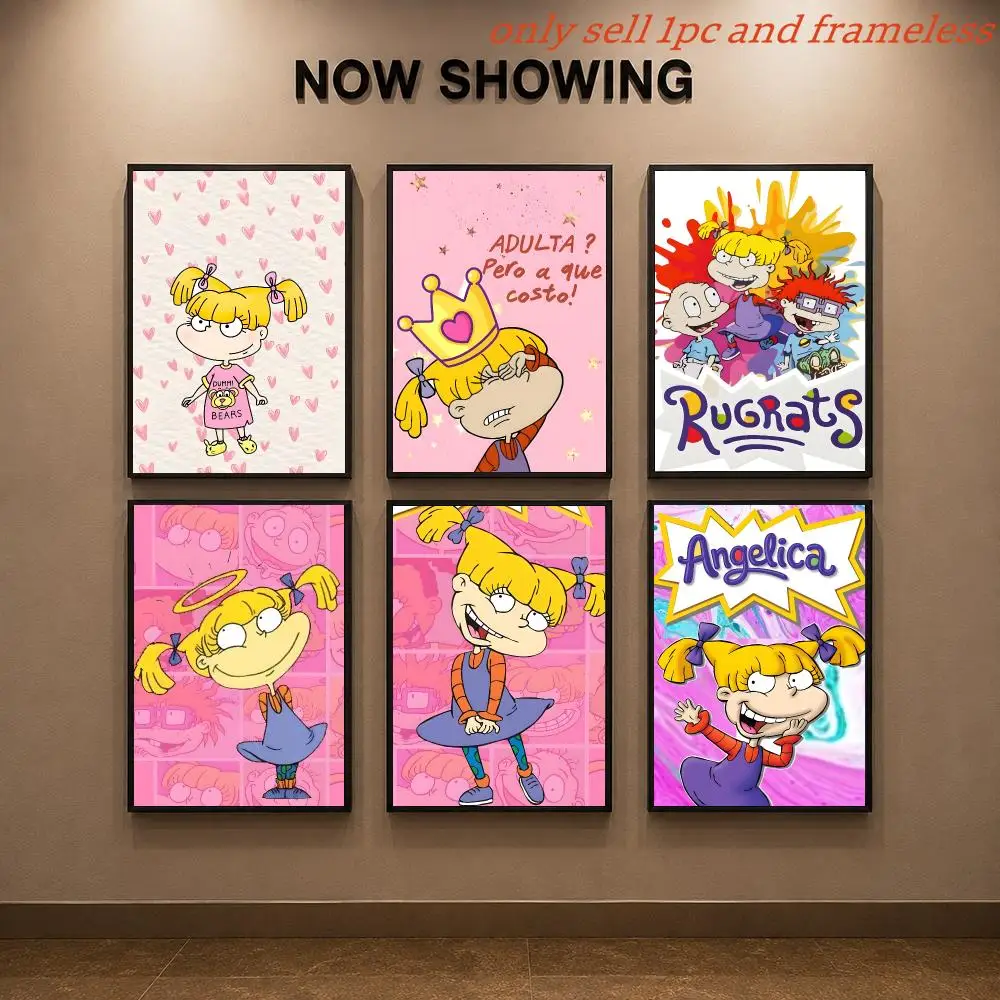 Cartoon Anime R-Rugrats Poster Painting Prints Wall Art Picture Film Room Home Bar Cafe Decor Mural
