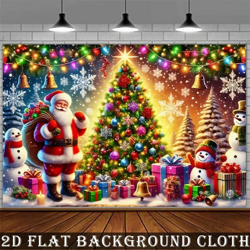 VIKAMA Winter Fireplace Christmas Tapestry, Cozy Stone Hearth, Xmas Wall Hanging Decor for Home Bedroom Living Room