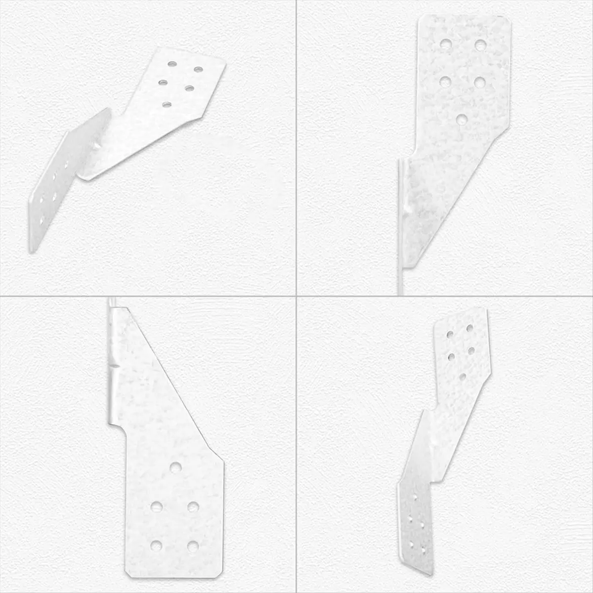 A58Z Hurricane Tie Hick Galvanized Hurricane Straps H2.5A Strong Tie Brackets Trusses/Rafters Ties for Wood(25pcs)