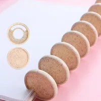 Carpeta de cuaderno con agujero de seta respetuosa con el medio ambiente, disco de plástico de 35MM/28MM, carpeta de anillas con anillo de plástico de hojas sueltas