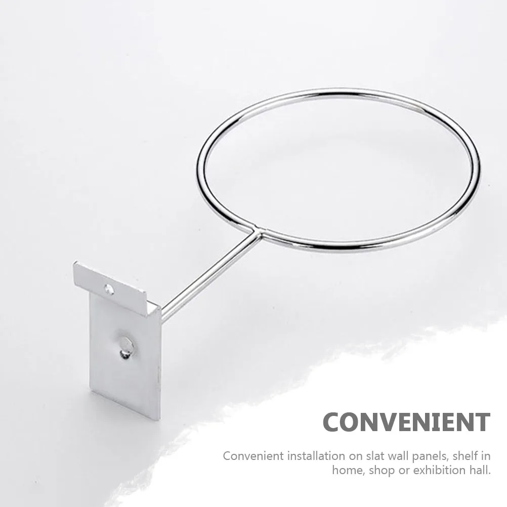 

4pcs Iron Basketball Display Racks Wall Mounted Football Storage Holders Multi-Purpose Stands For Wall Panels Sports Ball