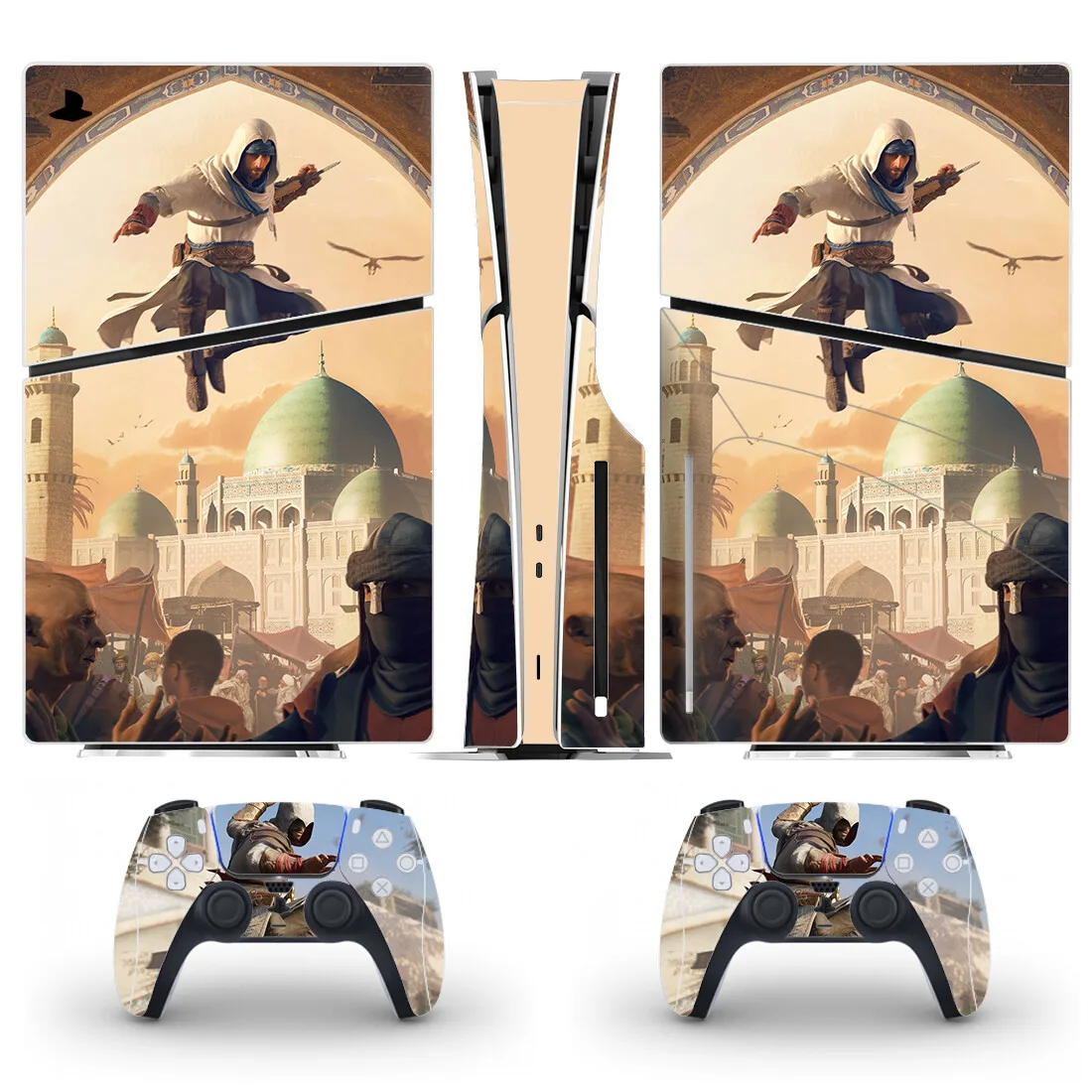 Nuovo gioco PS5 Slim Disc Skin Sticker decalcomania Cover per Console e 2 controller PS5 Slim Disk Skin Sticker Vinyl