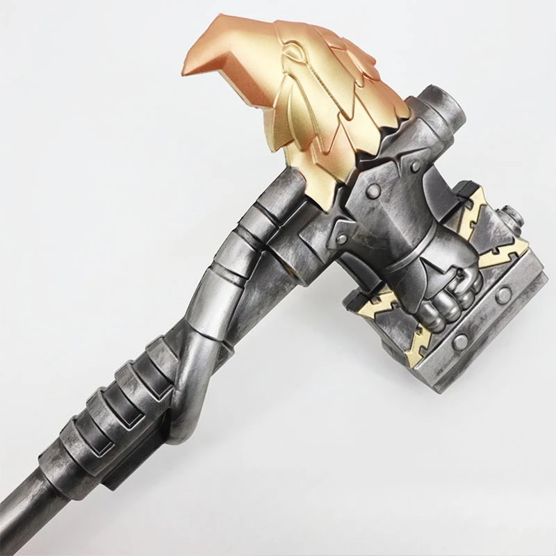 70 cm/27.56in Kunststoffen 40000 Game PU Power Hammer Model Middeleeuwse Rekwisieten Randapparatuur Feestartikelen Cosplay Display Ornamenten Speelgoed
