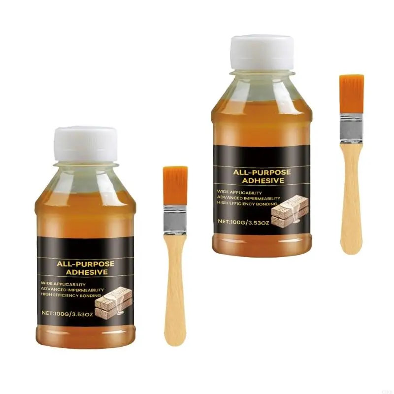 

C90C All Aplece Cleane All Aceple Alpect Adhesive с щеткой для деревянной кожи кожи, керамика, термостойкие водонепроницаемые