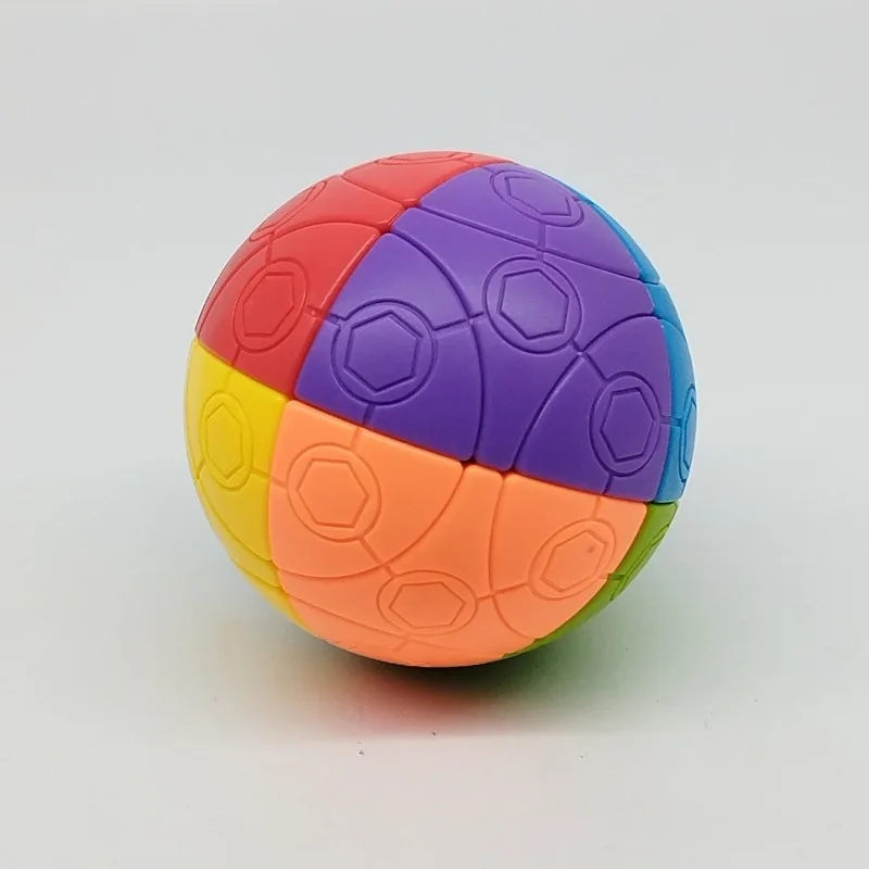 TiSe-Cube Magique de Football 2x2, Couleurs de Lecture, 75mm, Boule de Réservations Personnalisée, 2x2x2, Sphblades, Jouets de Puzzle de Vitesse Professionnels