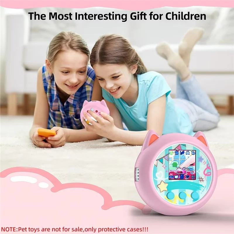 ABKQ-Cute Protective Case Silicone Anti-Fall Skin Sleeve For Punirunes Virtual Electronic Pet