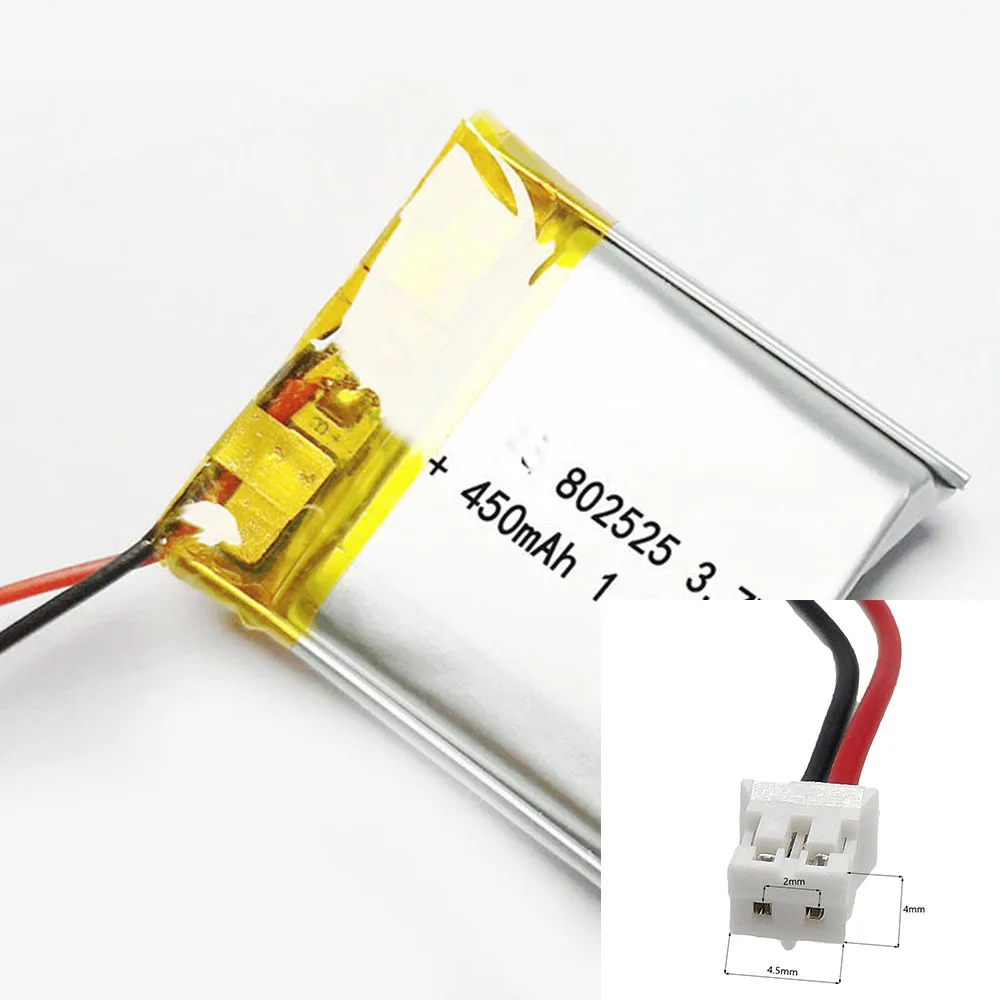 Rechargeable 3.7V 450Mah 802525 Lithium Polymer Ion Battery For MOBILE POWER LAPTOP TABLET CHARGING TREASURE POWER