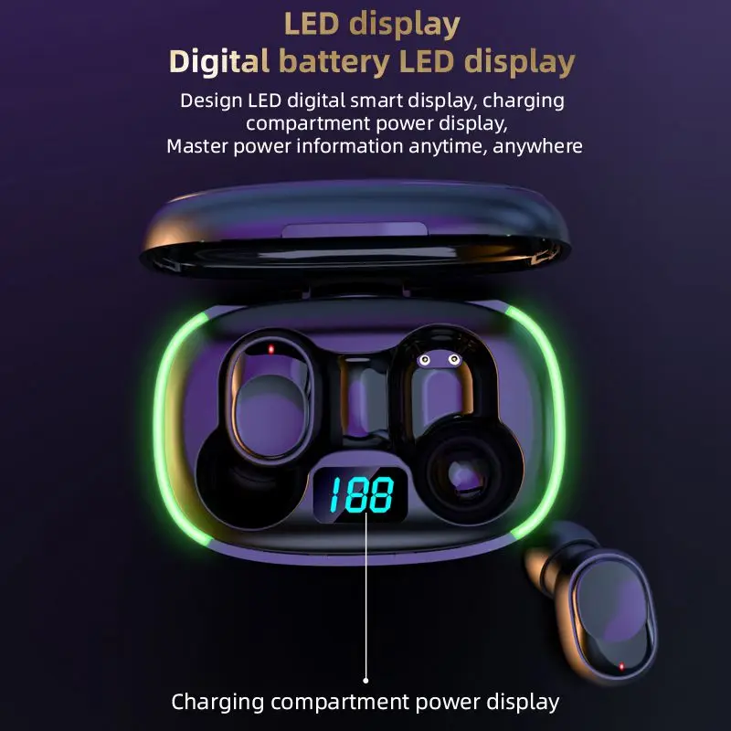 Y70 Airbuds Wireless Charging Hot Selling Blue tooth Tws Auriculares Inalambricos Audifonos Wireless Headphones