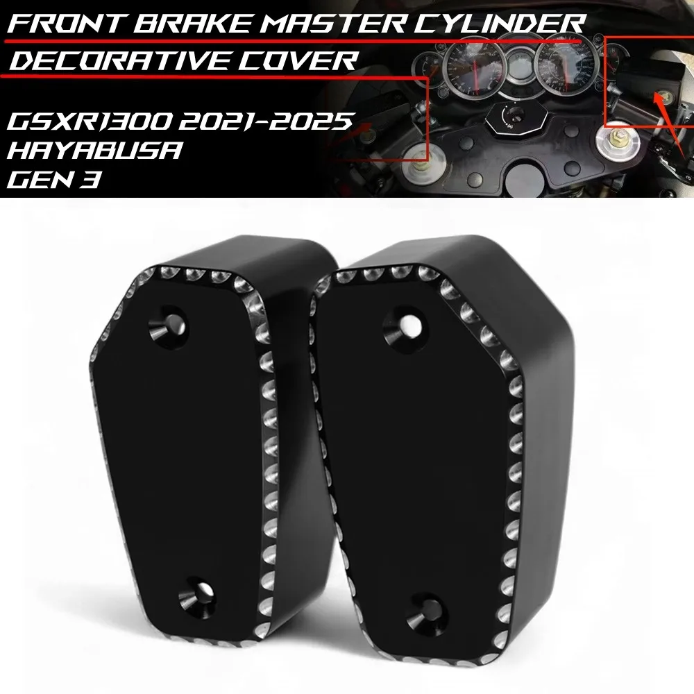 

Алюминиевый декоративный чехол с ЧПУ для мотоцикла, главный тормозной цилиндр для SUZUKI Hayabusa GSXR1300 Gen 3 2021-2025