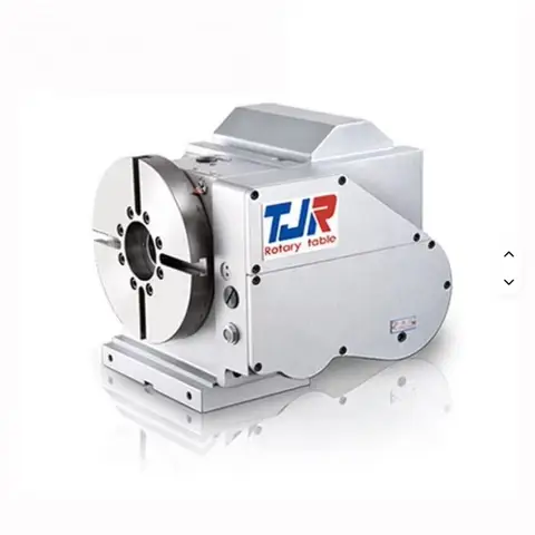 Best Selling TJR AR-170L 4 Axis Steel Rotary Table Servo Motor Tailstock 4th Axis Index Table for CNC Vertical Machining Center