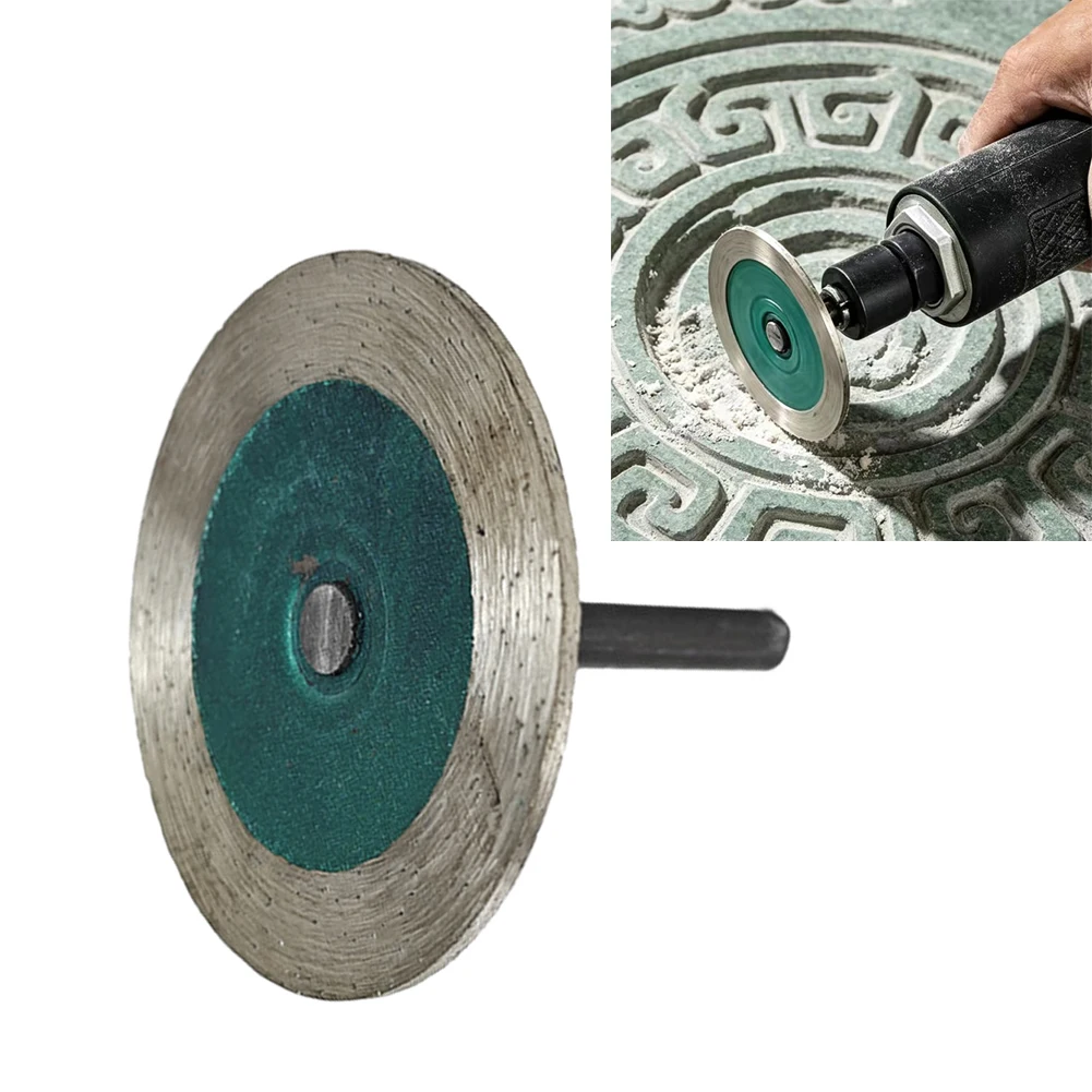 1pc 6mm Shank Circular Saw Carving Cutting Disc For Engraving Stone Concrete Granite Straight Grinders Accessories
