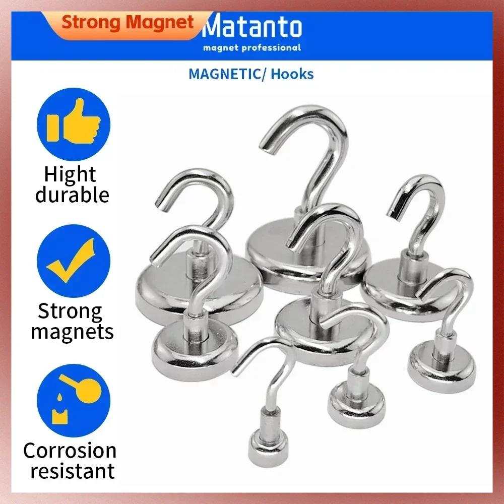 Magnetic Hook Heavy Duty Earth Magnets  Hook for Refrigerator, Extra Strong Cruise Hooks for Hanging Magnetic Hanger for Cabins